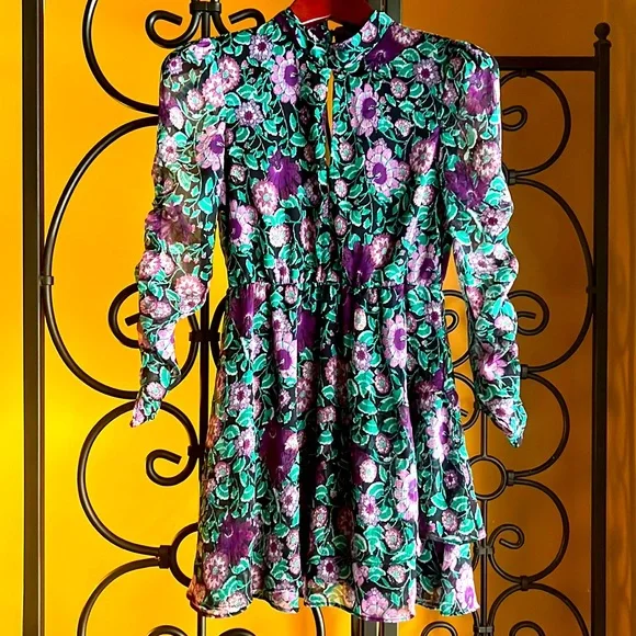 Zara | Dresses | Zara Floral Long Sleeve Dress | Poshmark